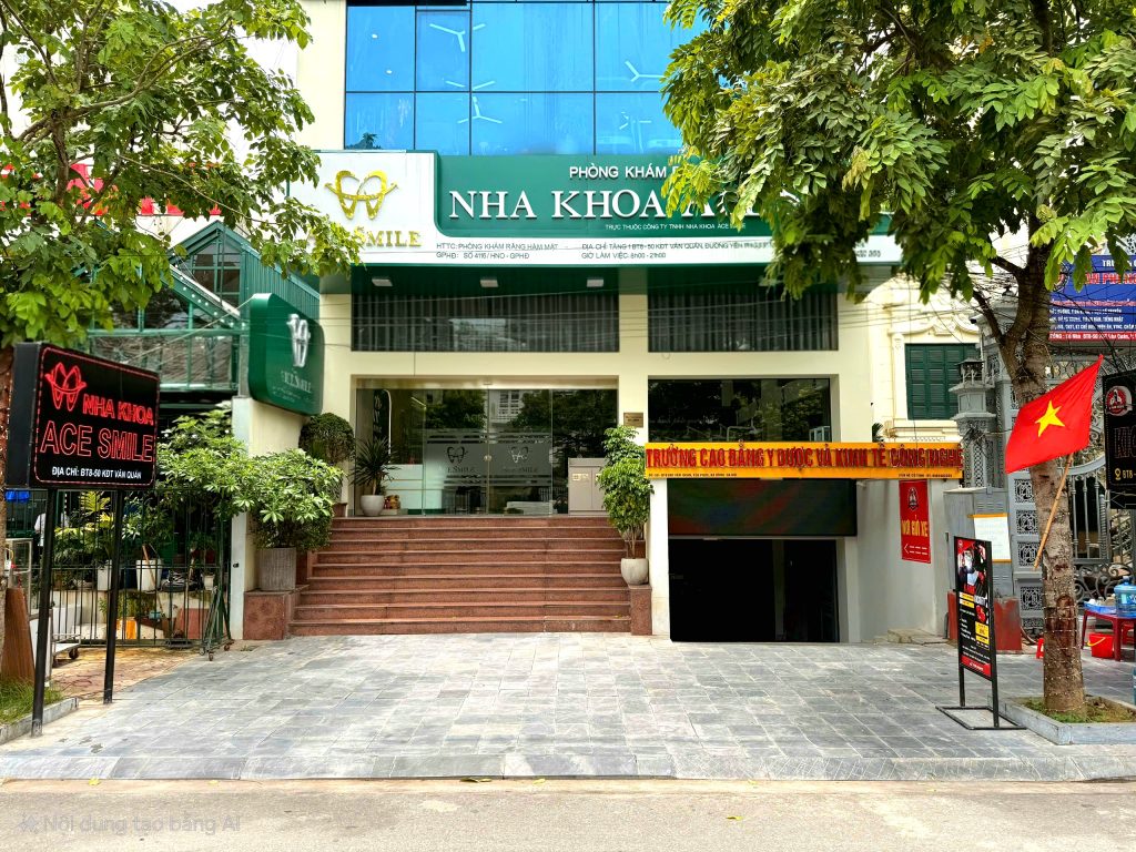 mặt tiền nha khoa ace