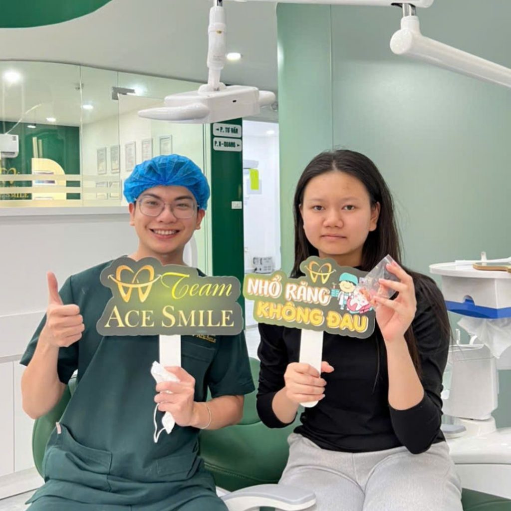 NHỔ RĂNG KHÔNG KHÔNG ĐAU TẠI NHA KHOA ACE SMILE