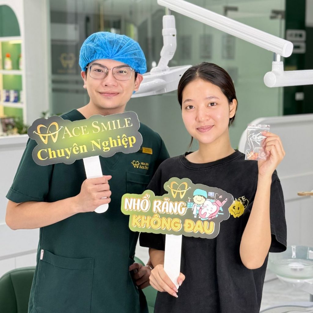 NHỔ RĂNG KHÔNG KHÔNG ĐAU TẠI NHA KHOA ACE SMILE