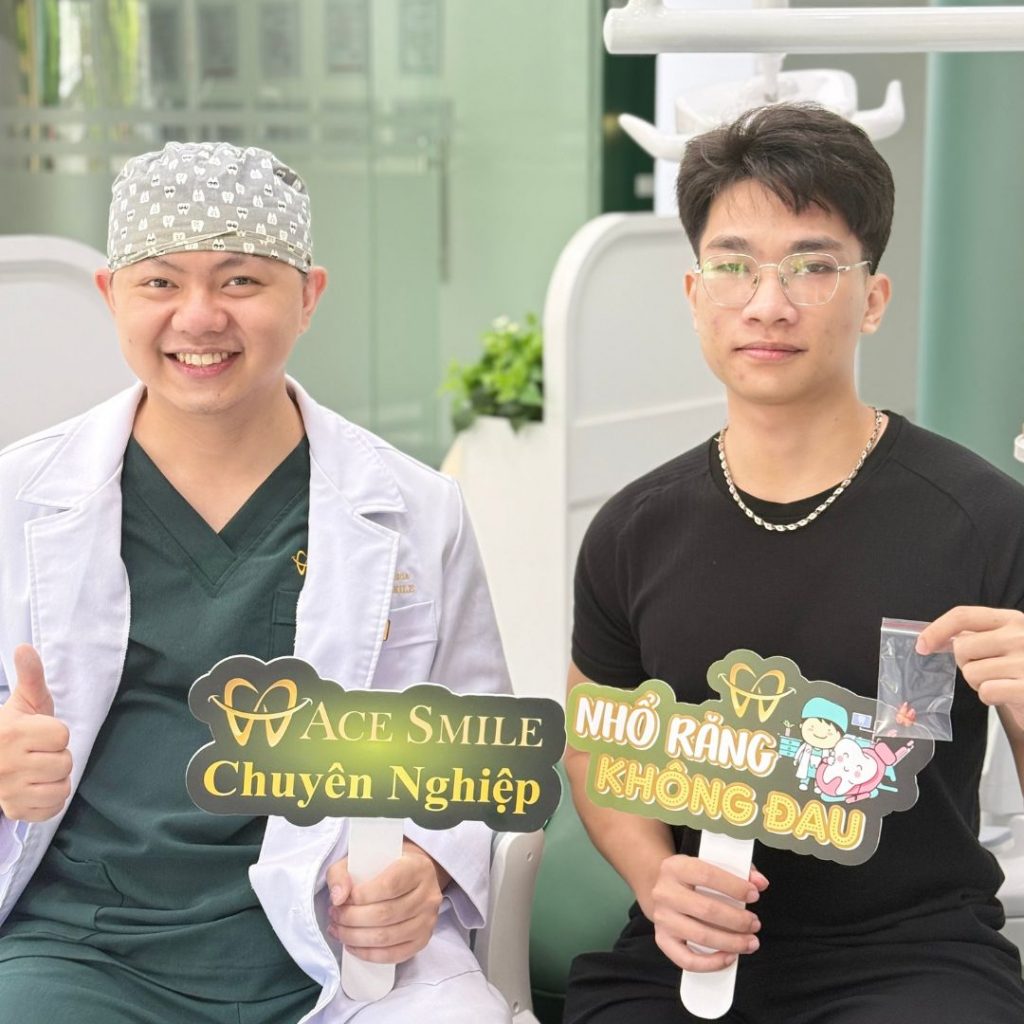 NHỔ RĂNG KHÔNG KHÔNG ĐAU TẠI NHA KHOA ACE SMILE